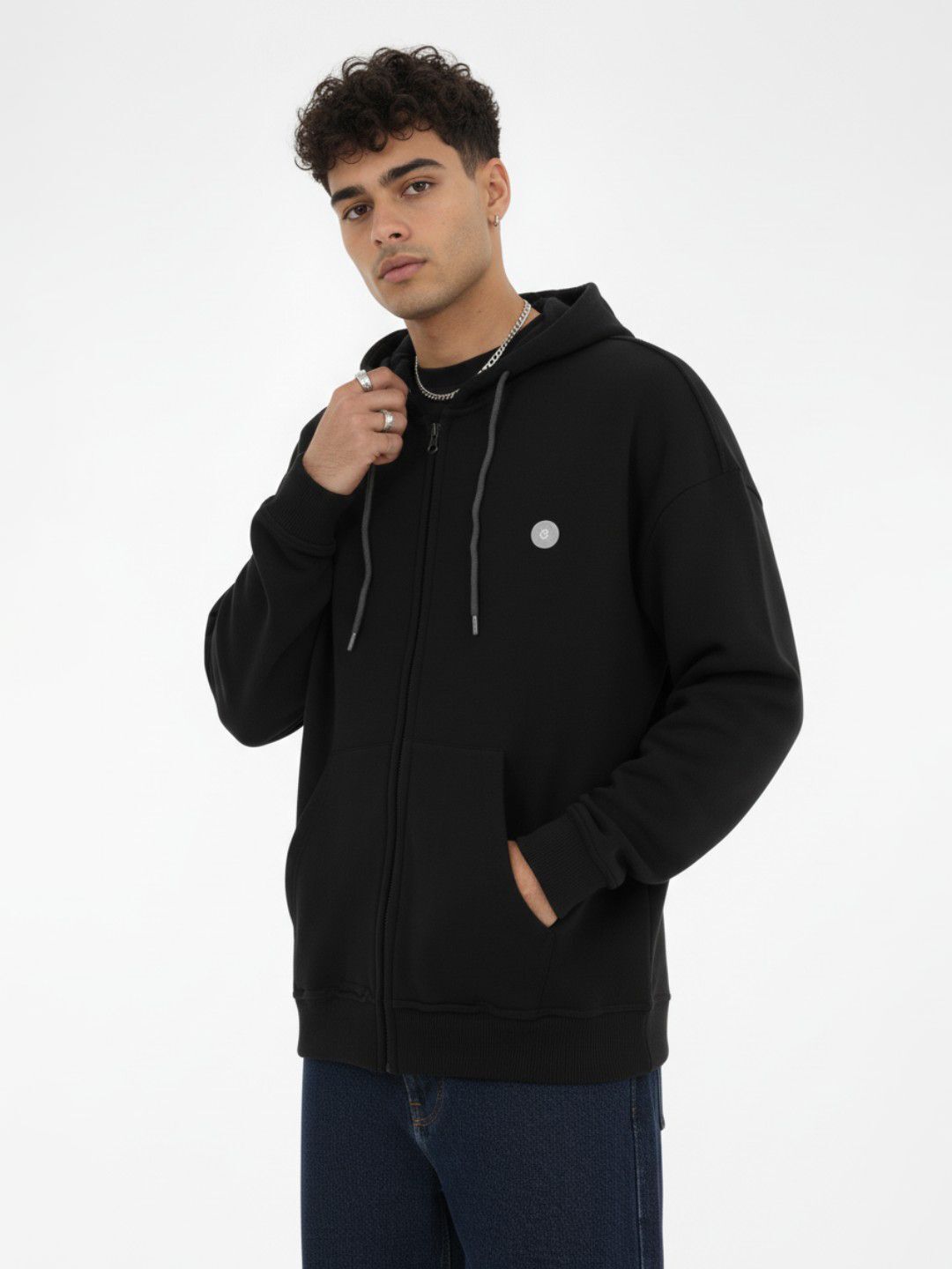 glitchez Men Full Sleeve Solid Hooded Sweatshirt-picture-21