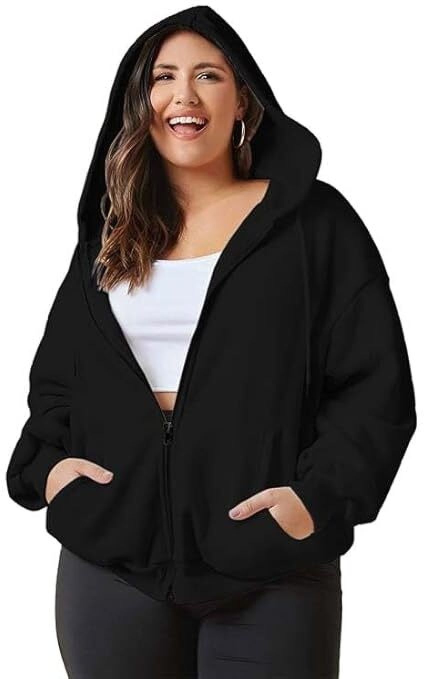 funky monkey Women Full Sleeve Solid Hooded Sweatshirt-picture-23
