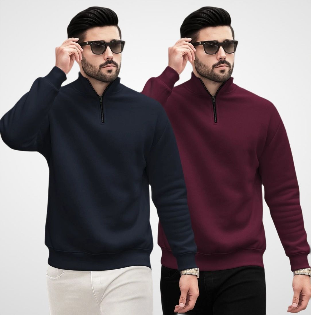 tripr Men Full Sleeve Solid Sweatshirt-picture-10