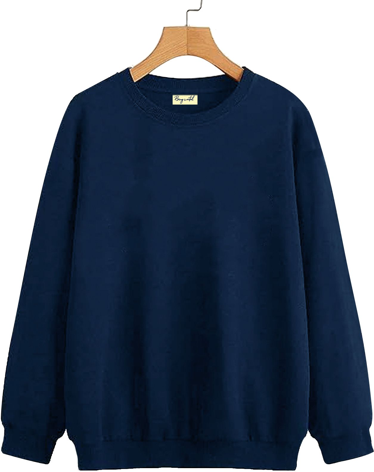 being wanted Men Full Sleeve Solid Sweatshirt-picture-24