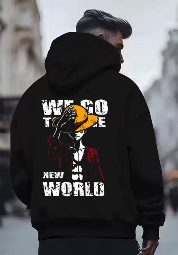 scudi Men Full Sleeve Graphic Print, Solid Hooded Sweatshirt-picture-25