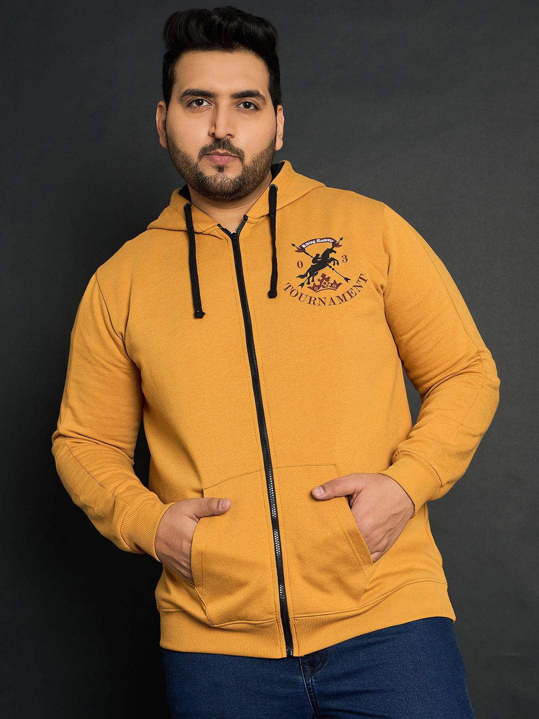 bigbanana Men Full Sleeve Graphic Print Hooded Sweatshirt-picture-17