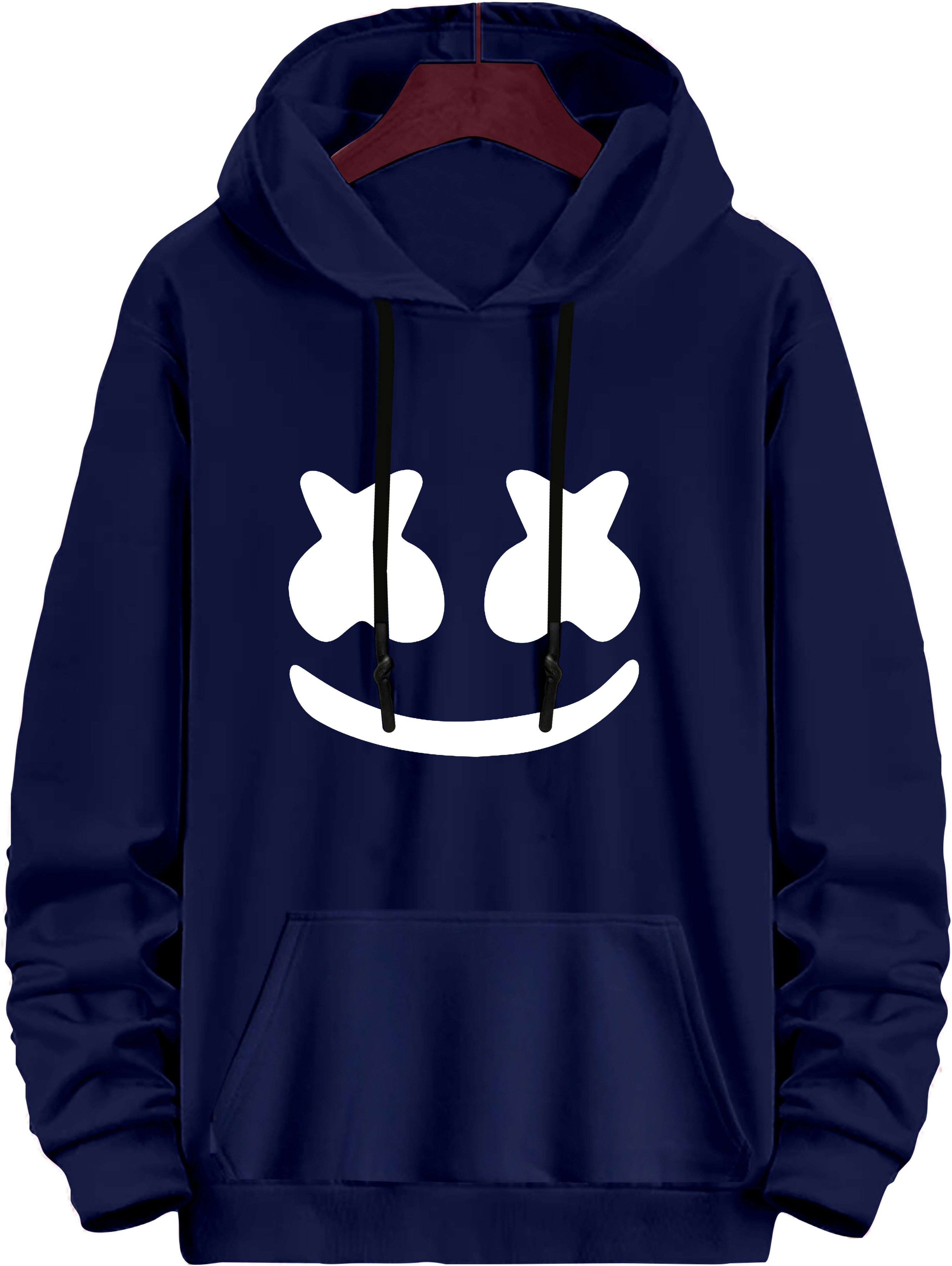 ramzox Men Full Sleeve Printed Hooded Sweatshirt-picture-6