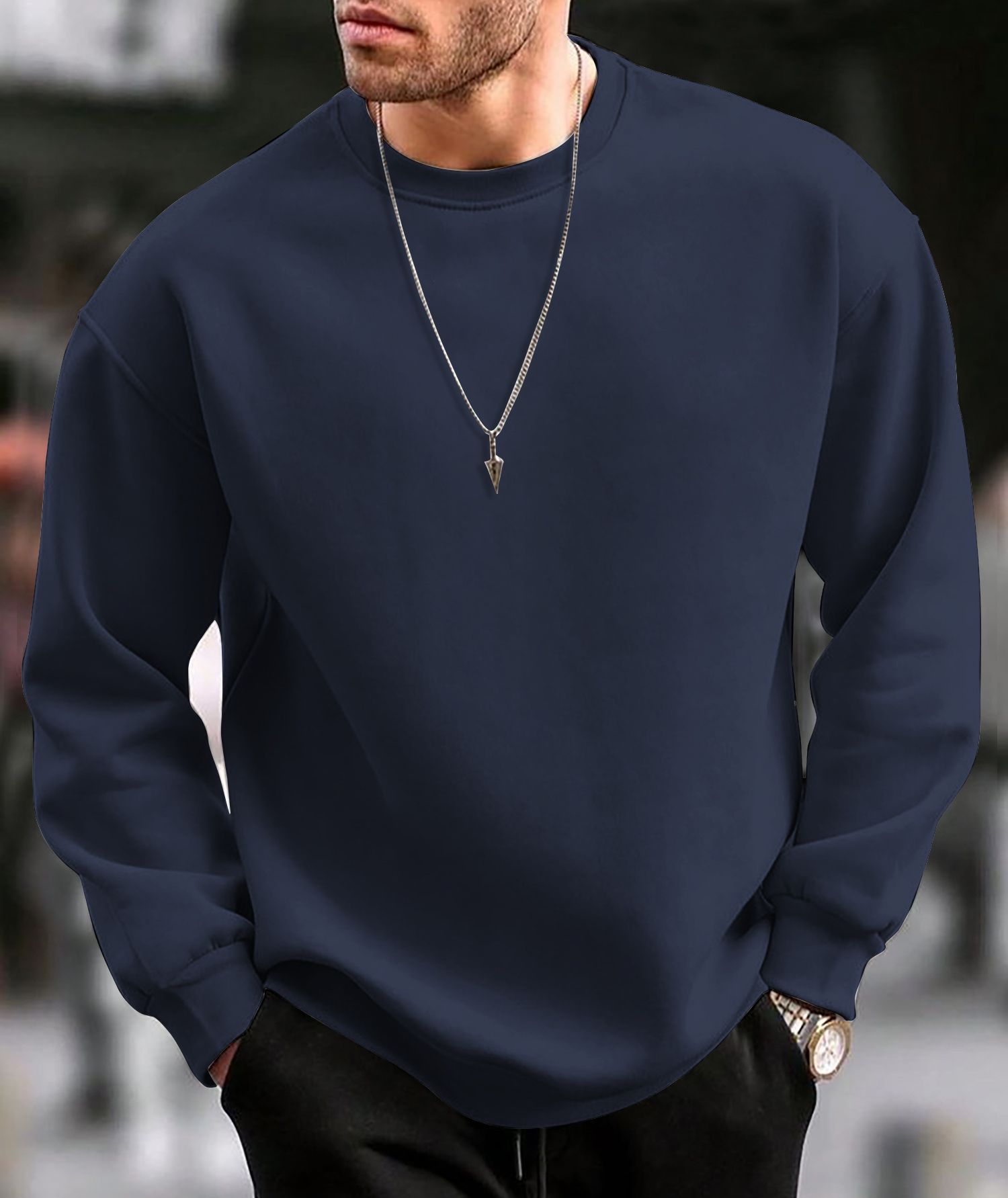 vcanee Men Full Sleeve Solid Sweatshirt-picture-10