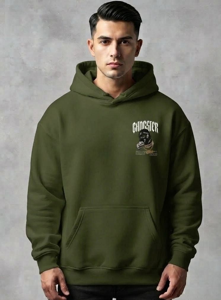 urvcreation Men Full Sleeve Graphic Print Reversible Hooded Sweatshirt-picture-14