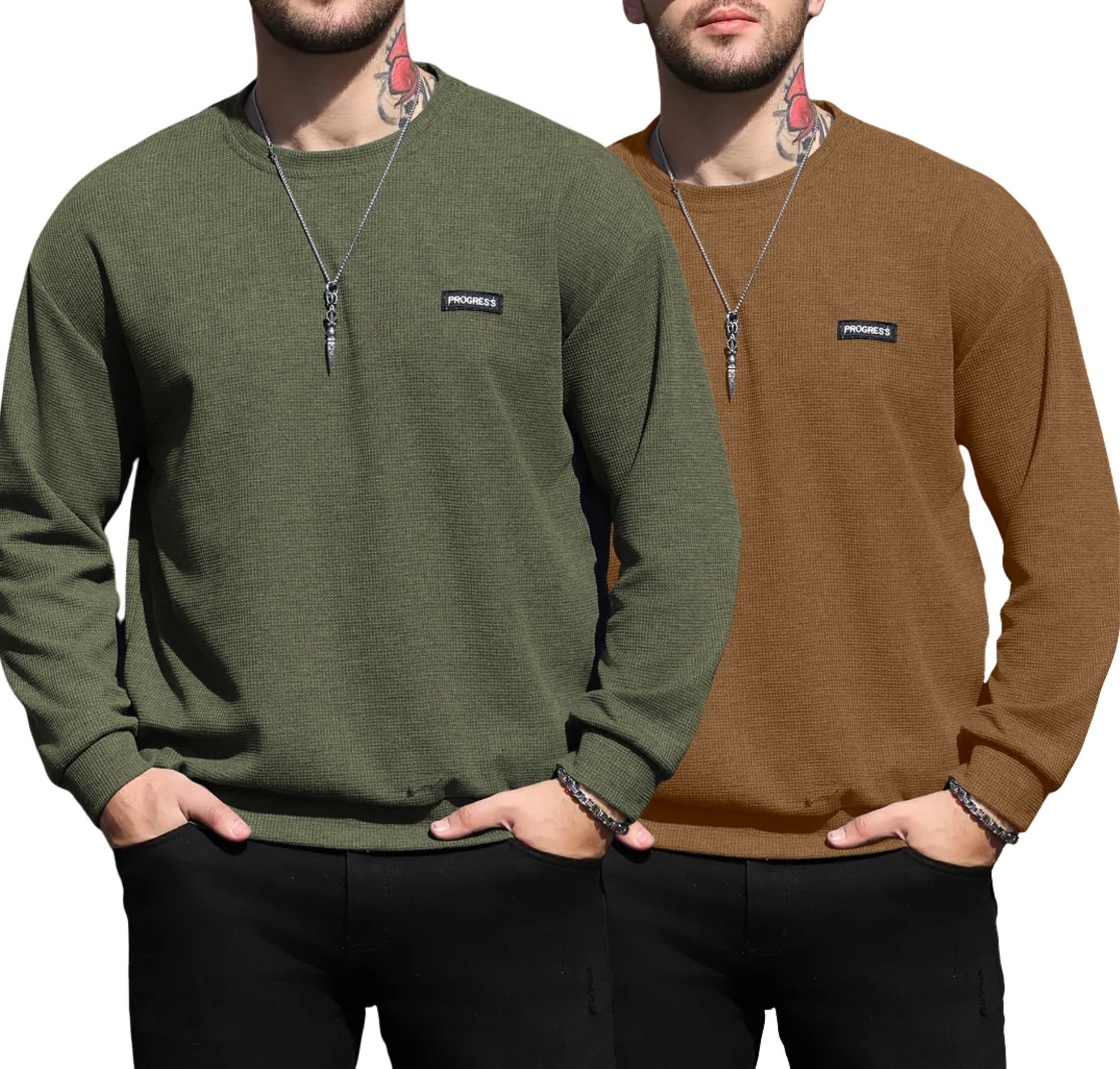 Men Full Sleeve Solid Sweatshirt