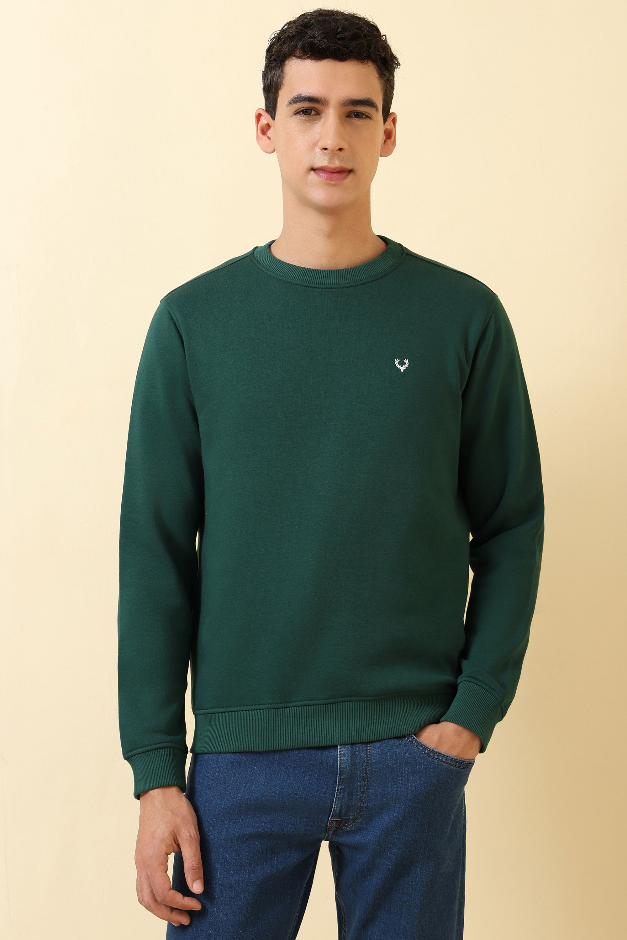 allen solly Men Full Sleeve Solid Sweatshirt-picture-19