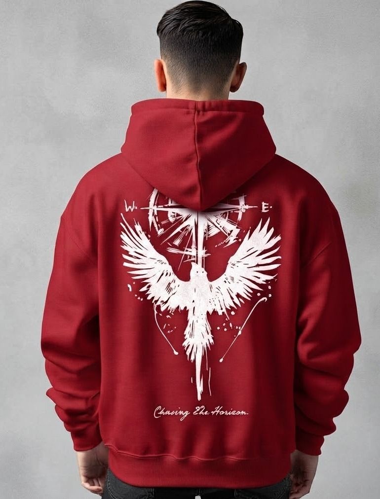 urvcreation Men Full Sleeve Graphic Print Reversible Hooded Sweatshirt-picture-15
