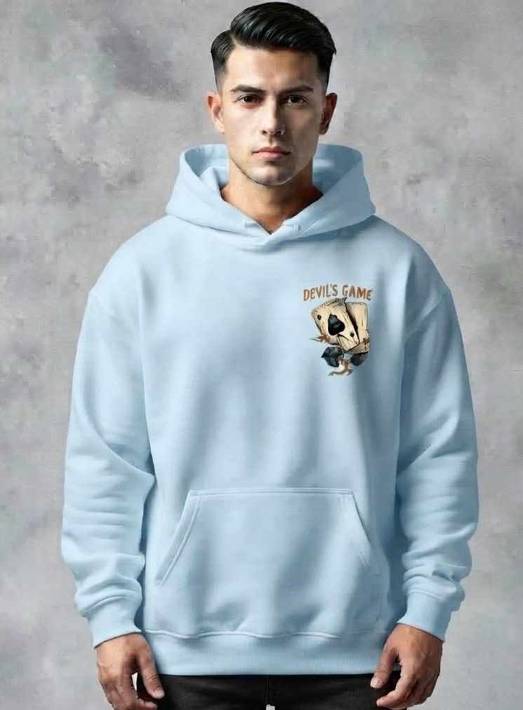 urvcreation Men Full Sleeve Graphic Print Reversible Hooded Sweatshirt-picture-26