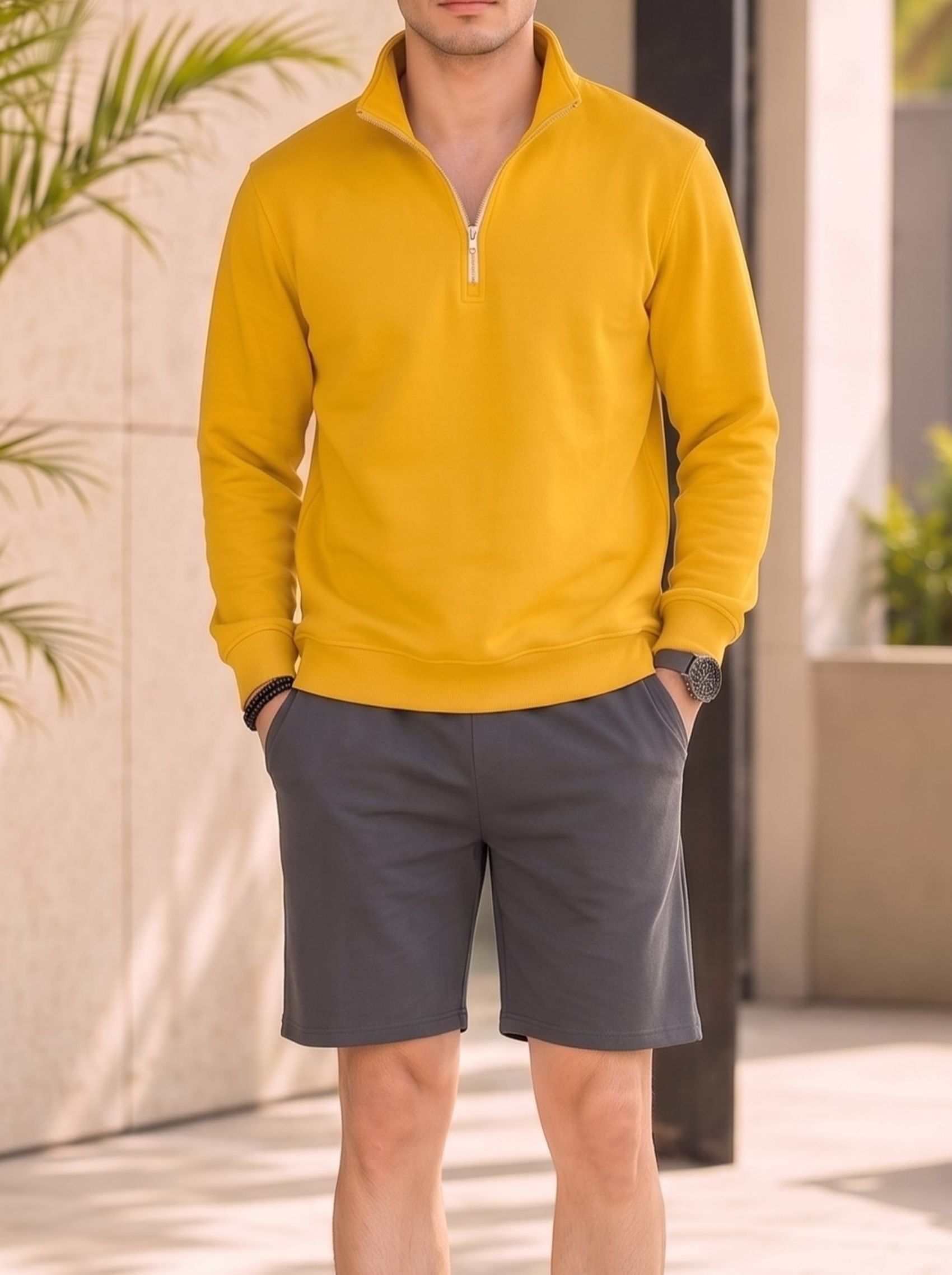 baghadbillo Men Full Sleeve Self Design, Solid Sweatshirt-picture-26