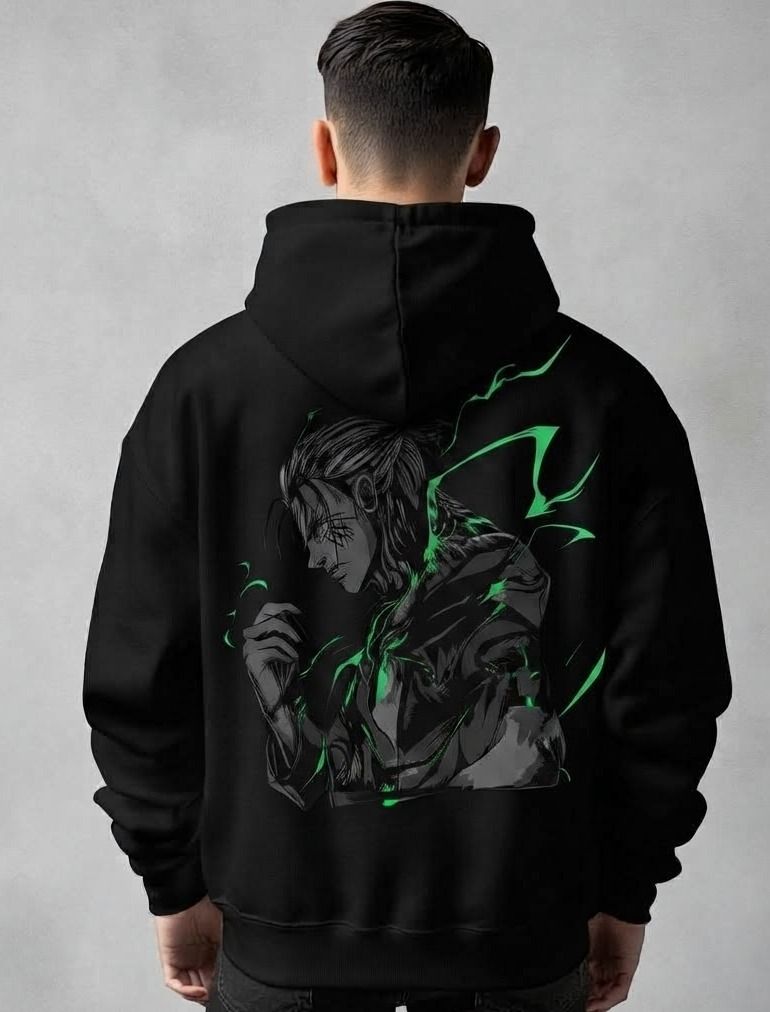 urvcreation Men Full Sleeve Graphic Print Reversible Hooded Sweatshirt-picture-42