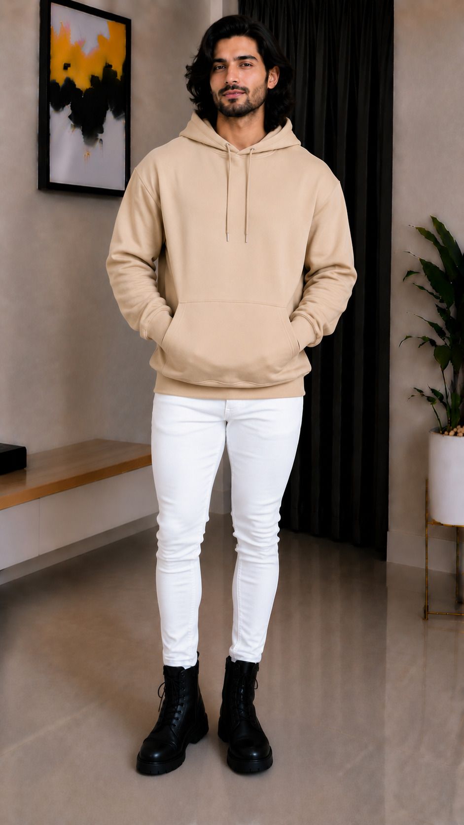 dappers threads Men Full Sleeve Solid Hooded Sweatshirt-picture-14