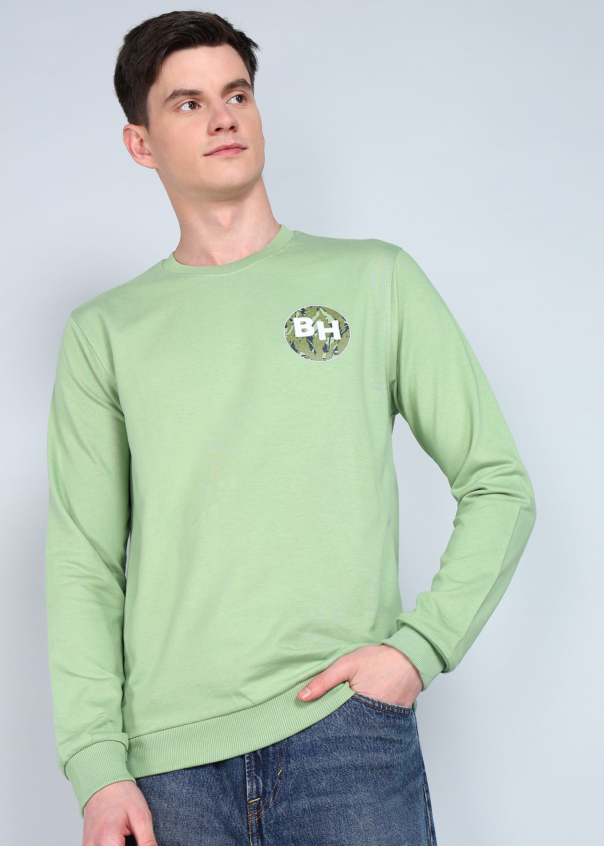 being human Men Full Sleeve Solid Sweatshirt-picture-11