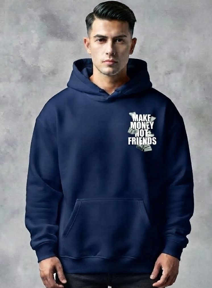 urvcreation Men Full Sleeve Graphic Print Reversible Hooded Sweatshirt-picture-41