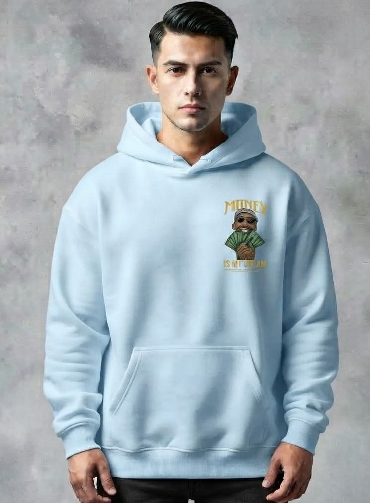 urvcreation Men Full Sleeve Graphic Print Reversible Hooded Sweatshirt-picture-31