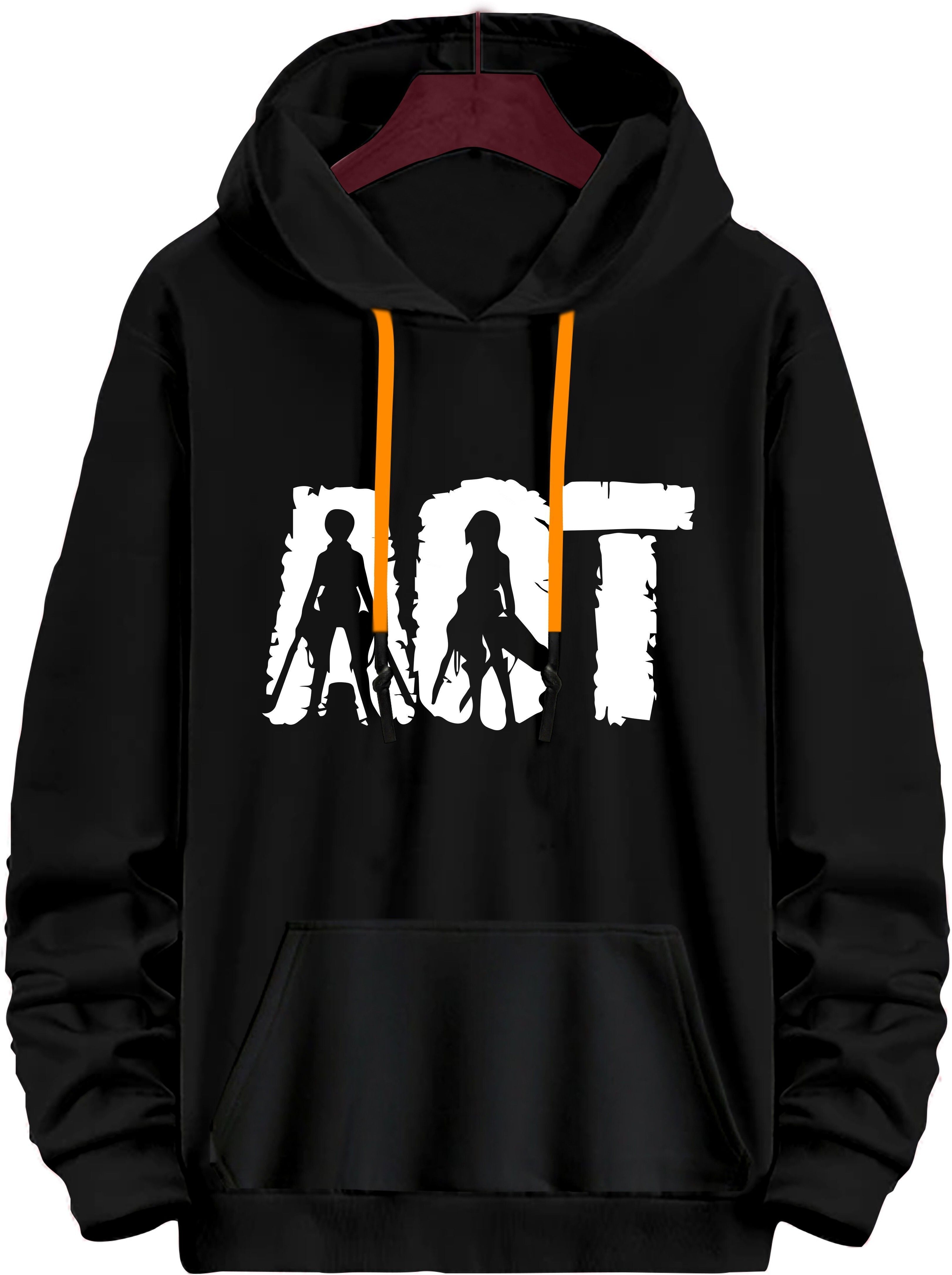 ramzox Men Full Sleeve Printed Hooded Sweatshirt-picture-9