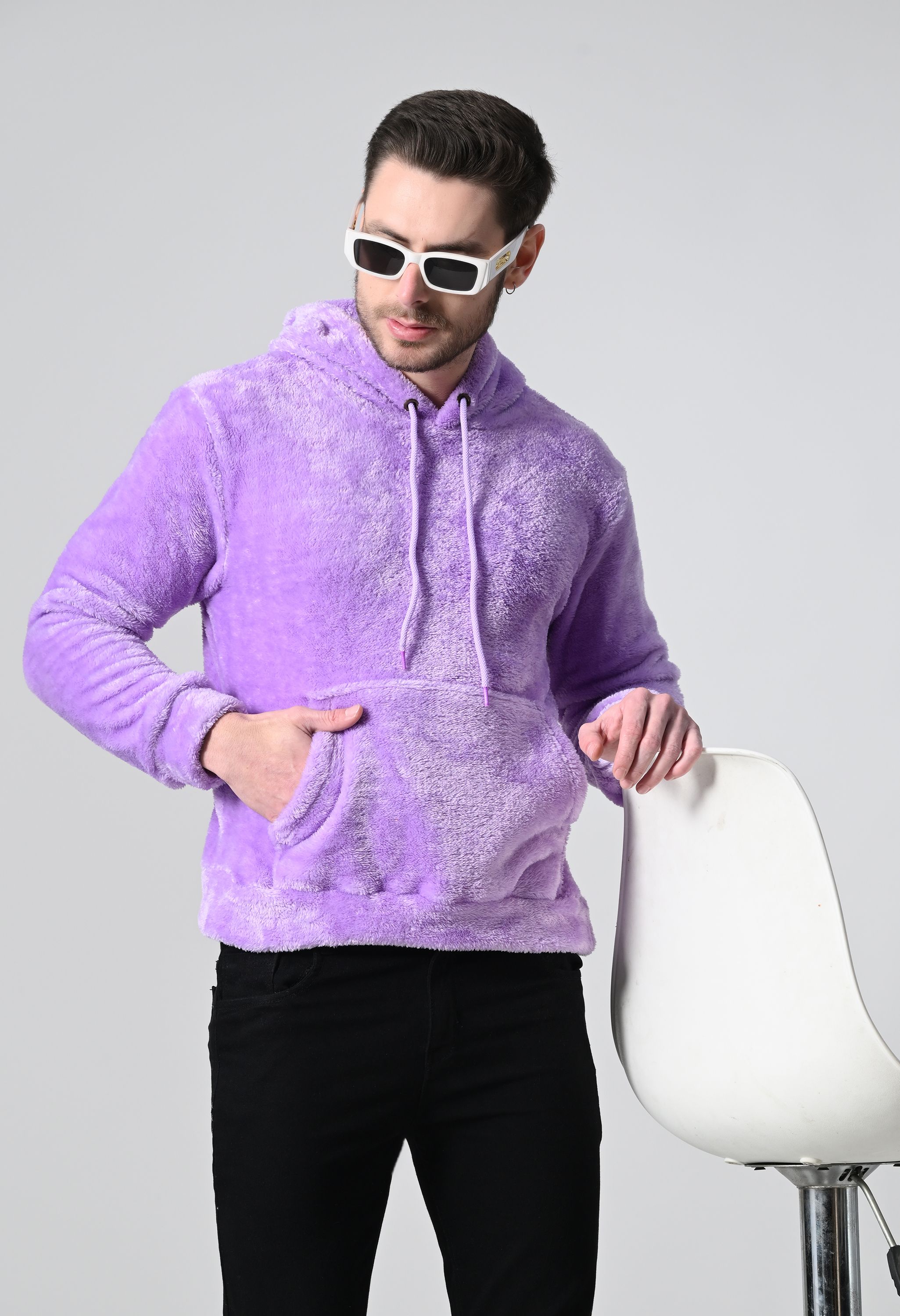 hypethread Men Full Sleeve Solid Hooded Sweatshirt-picture-16