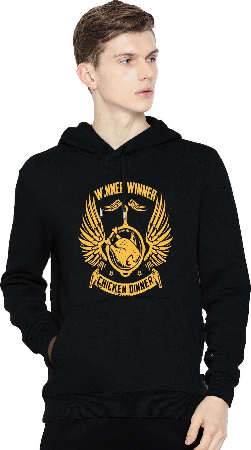 Men Full Sleeve Graphic Print Hooded Sweatshirt-image-3