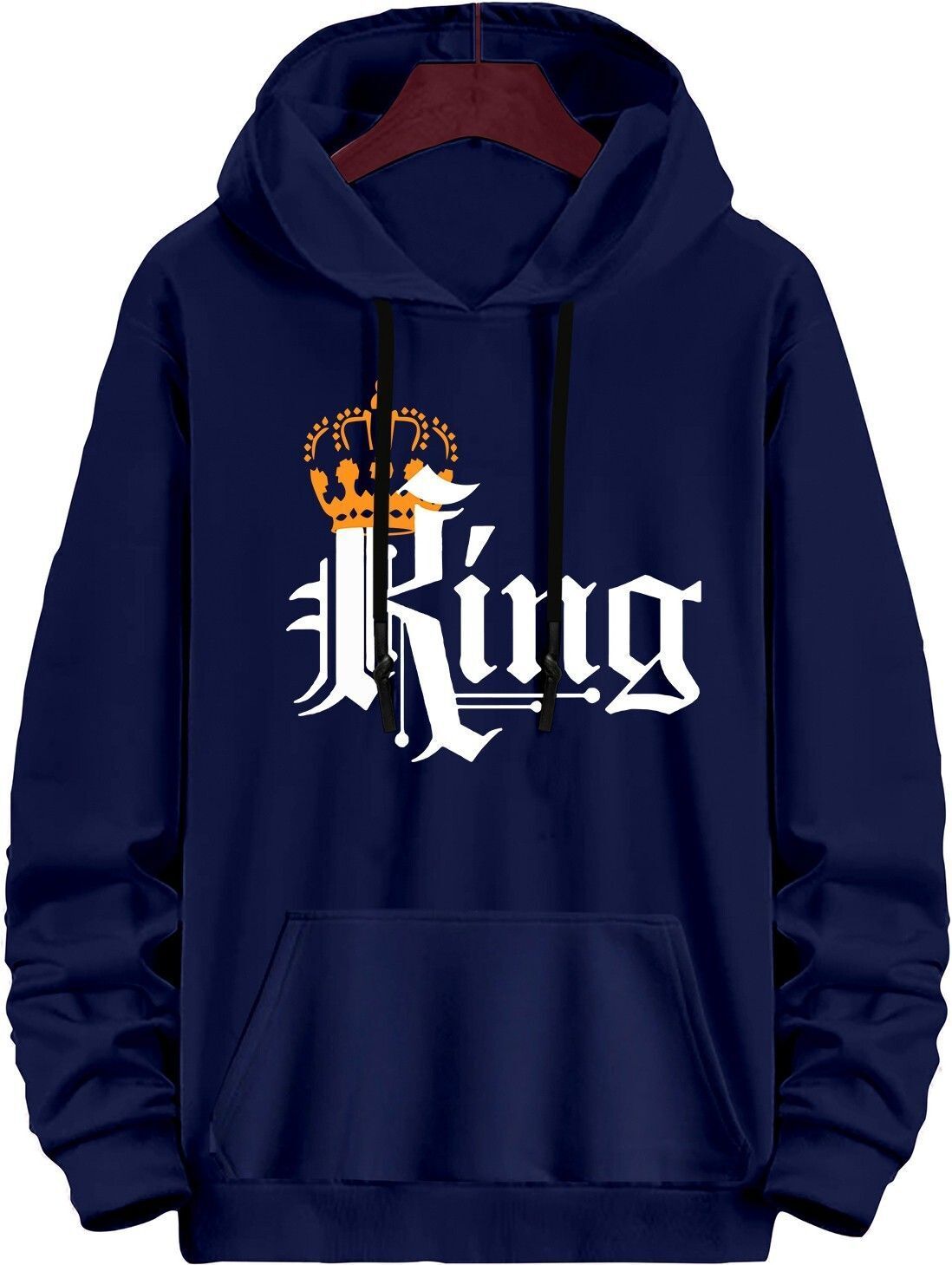 ramzox Men Full Sleeve Printed Hooded Sweatshirt-picture-3