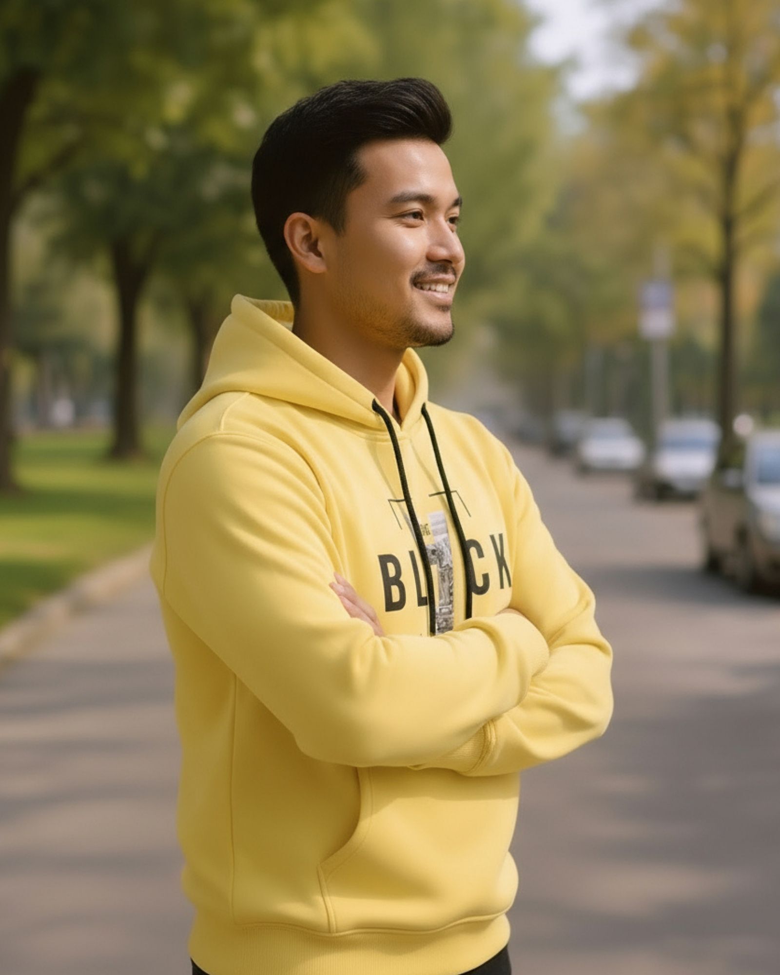 onlywe Men Full Sleeve Printed Hooded Sweatshirt-picture-12