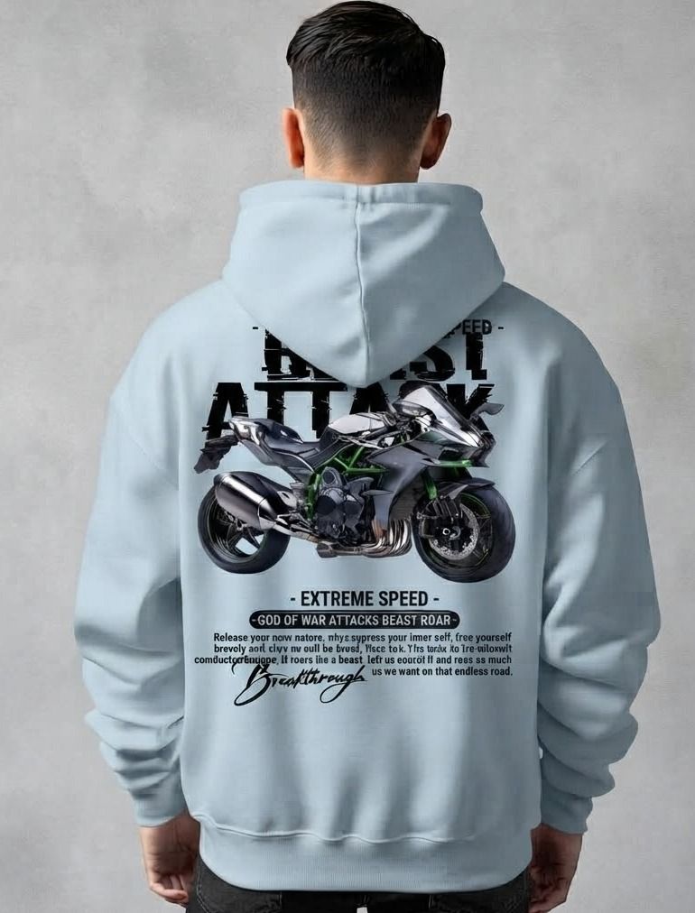 urvcreation Men Full Sleeve Graphic Print Reversible Hooded Sweatshirt-picture-17