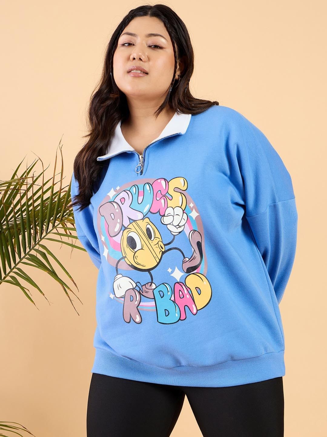 curvy street Women Full Sleeve Graphic Print Sweatshirt-picture-14