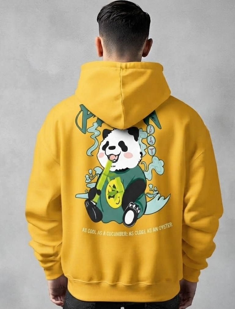 urvcreation Men Full Sleeve Graphic Print Reversible Hooded Sweatshirt-picture-14