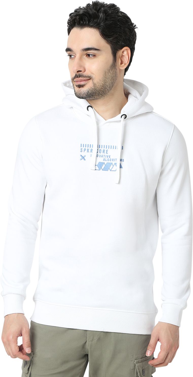 spykar Men Full Sleeve Solid Hooded Sweatshirt-picture-12