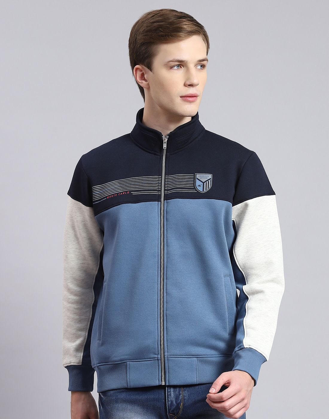 monte carlo Men Full Sleeve Color Block Sweatshirt-picture-14