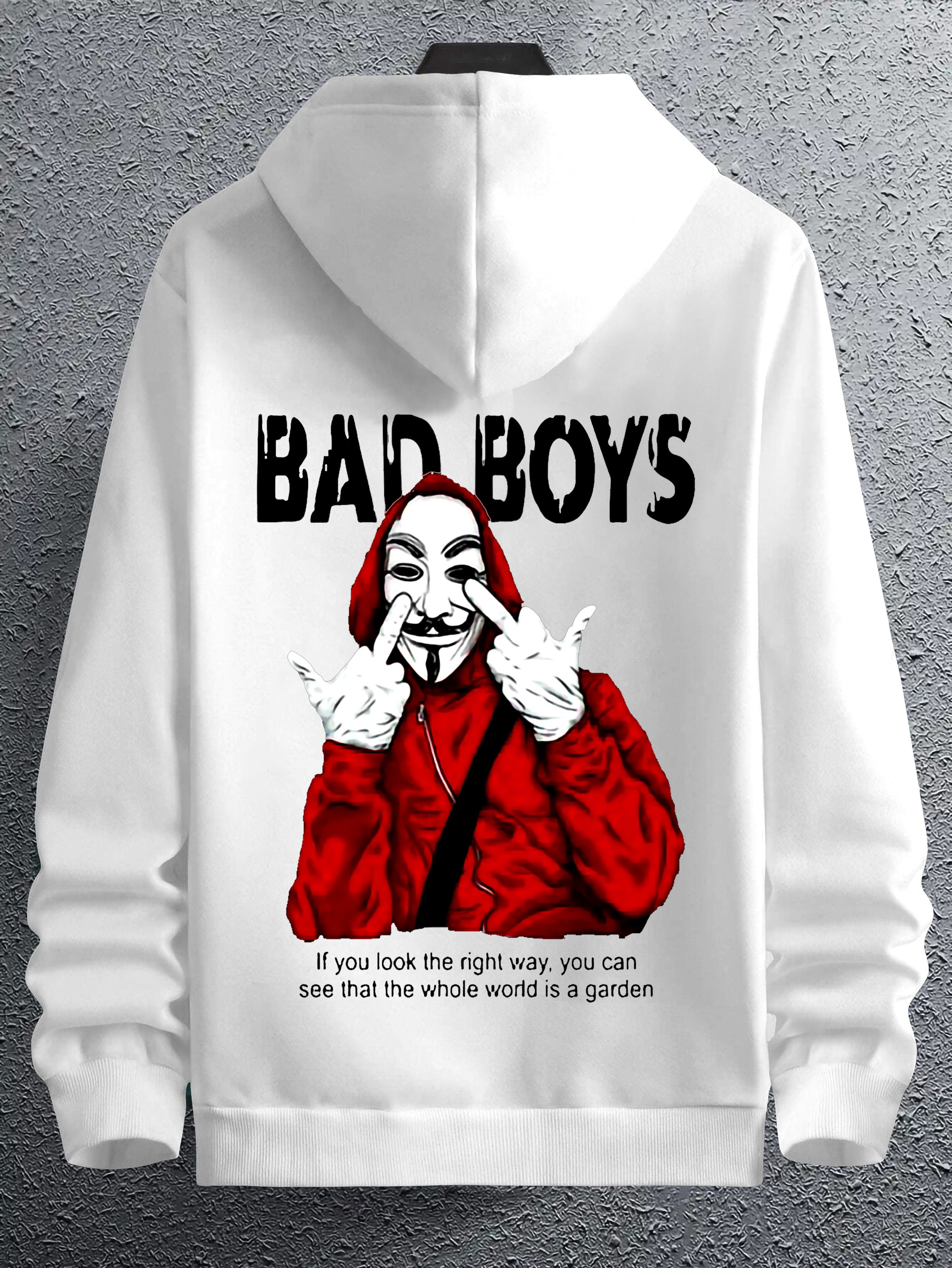 hip hop fashion Men Full Sleeve Printed Hooded Sweatshirt-picture-22