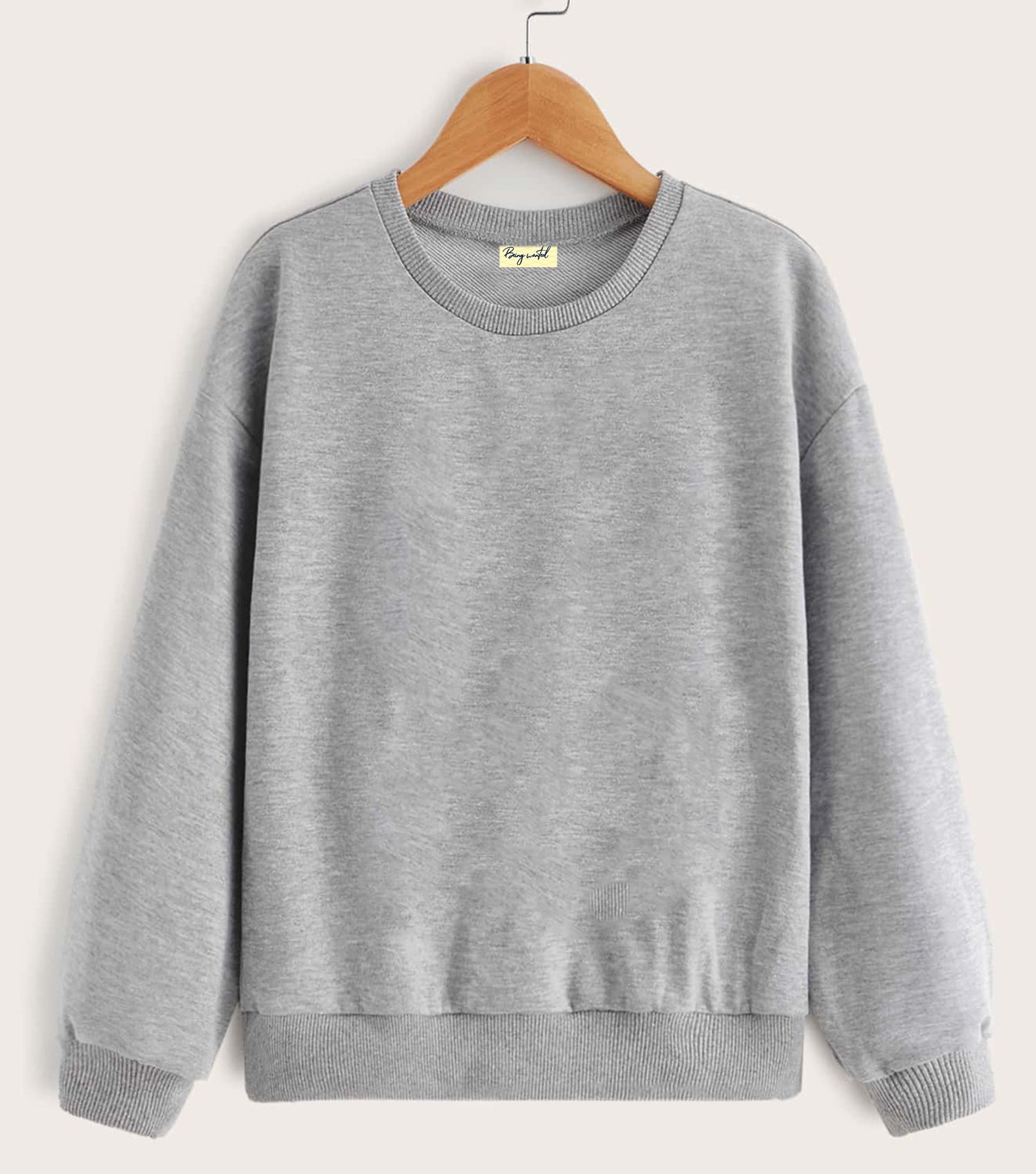 being wanted Men Full Sleeve Solid Sweatshirt-picture-26