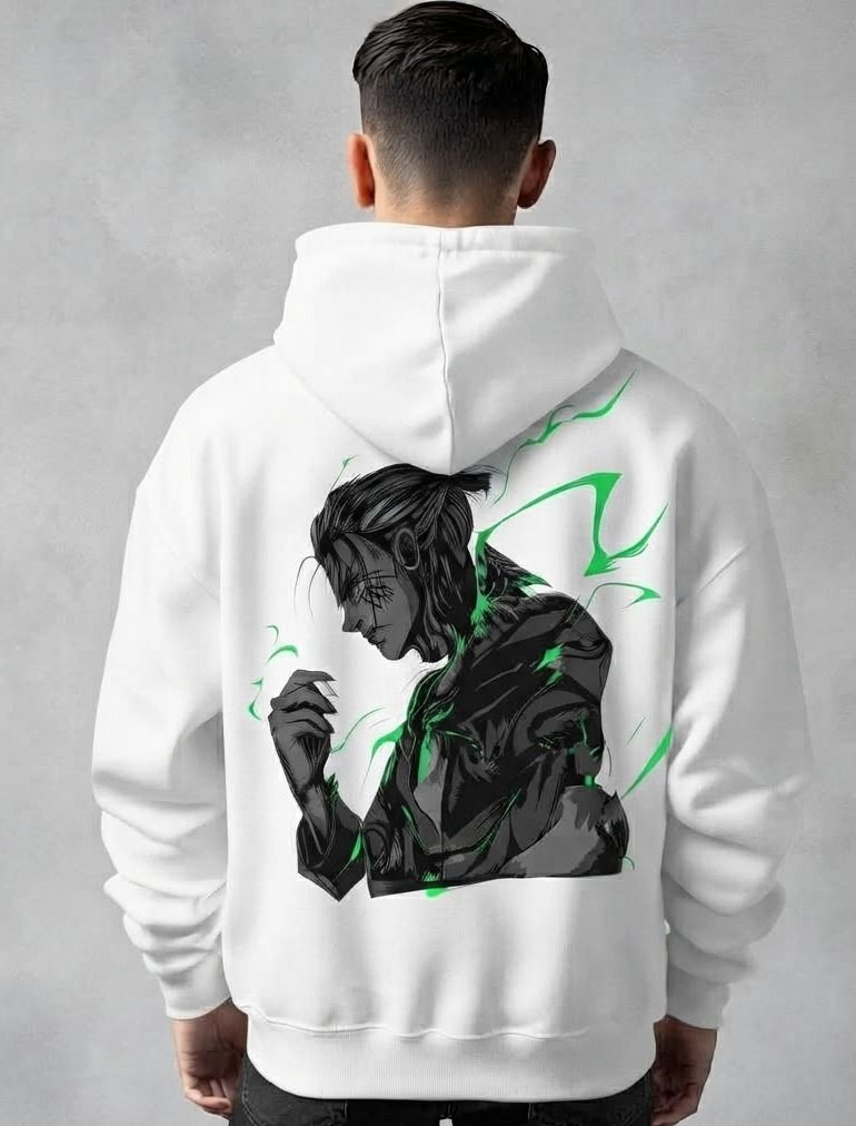 urvcreation Men Full Sleeve Graphic Print Reversible Hooded Sweatshirt-picture-35