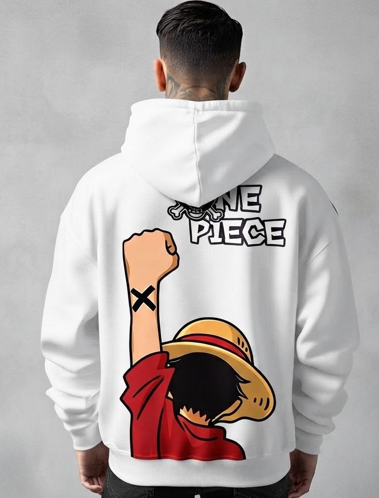 urvcreation Men Full Sleeve Graphic Print Reversible Hooded Sweatshirt-picture-44