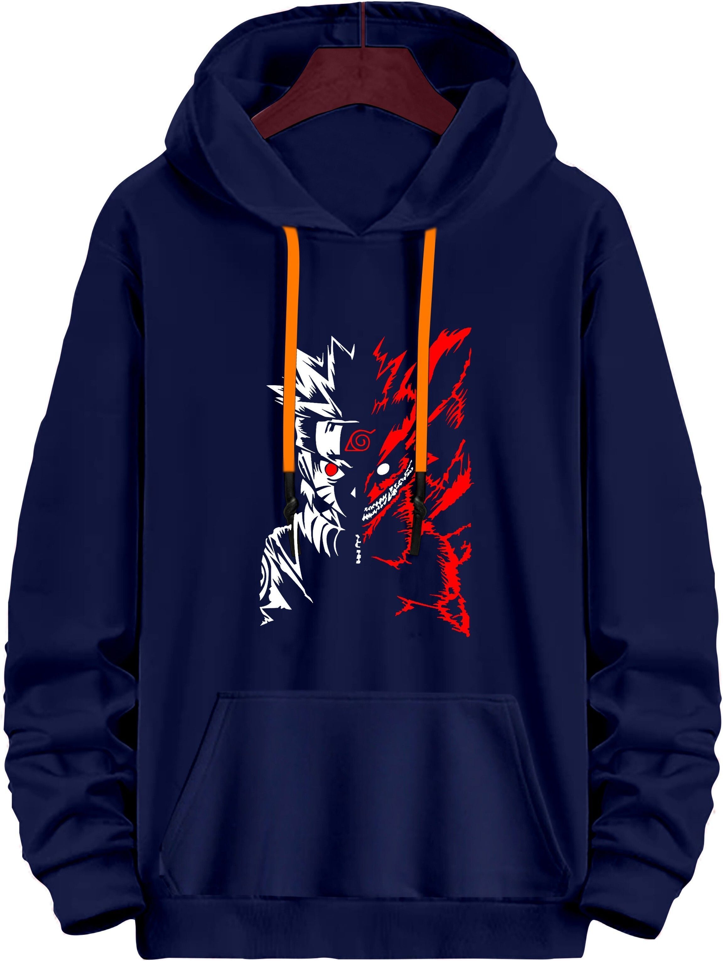 ramzox Men Full Sleeve Printed Hooded Sweatshirt-picture-38