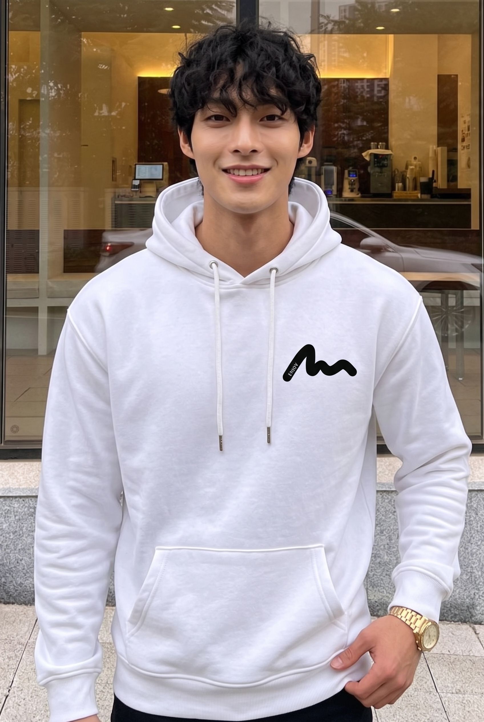 quin fletcher Men Full Sleeve Solid Hooded Sweatshirt-picture-23
