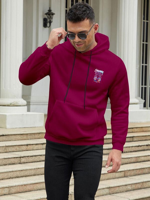 ramzox Men Full Sleeve Printed Hooded Sweatshirt-picture-37