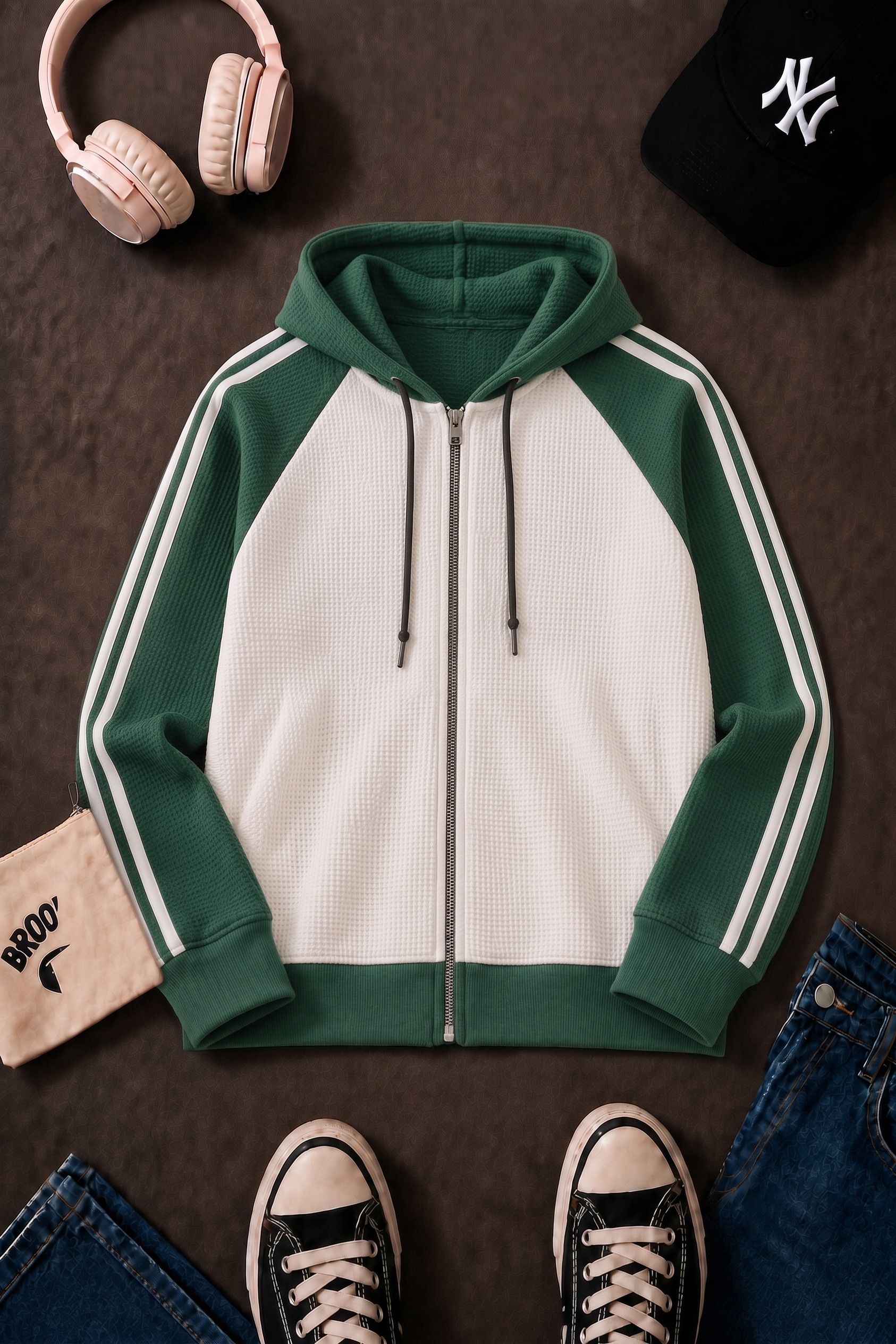 try this Men Full Sleeve Color Block Hooded Sweatshirt-picture-18