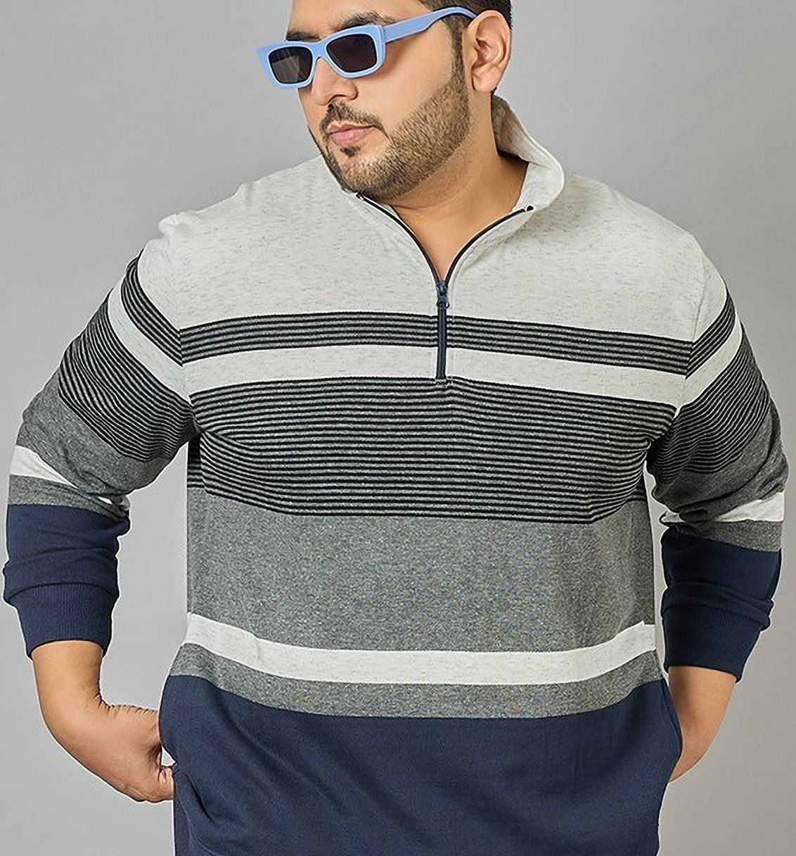 austivo Men Full Sleeve Striped Sweatshirt-picture-32