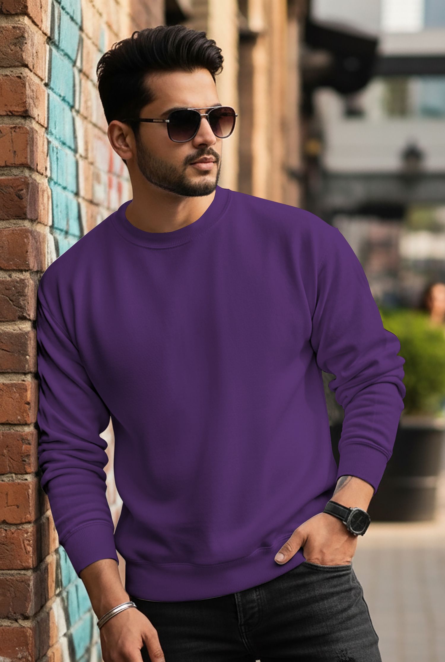 Men Full Sleeve Solid Sweatshirt-image-30