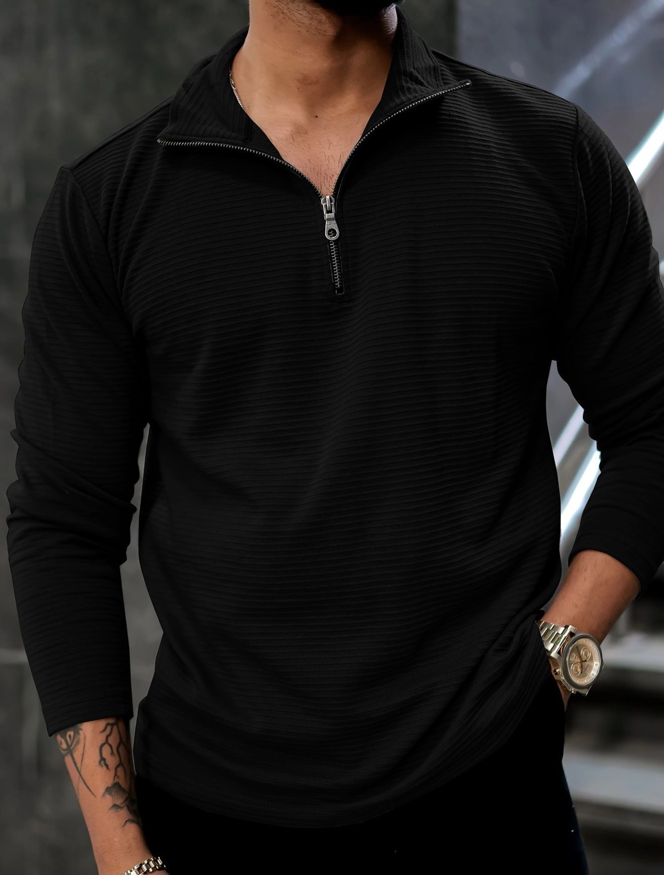 kajaru Men Full Sleeve Self Design Sweatshirt-picture-46