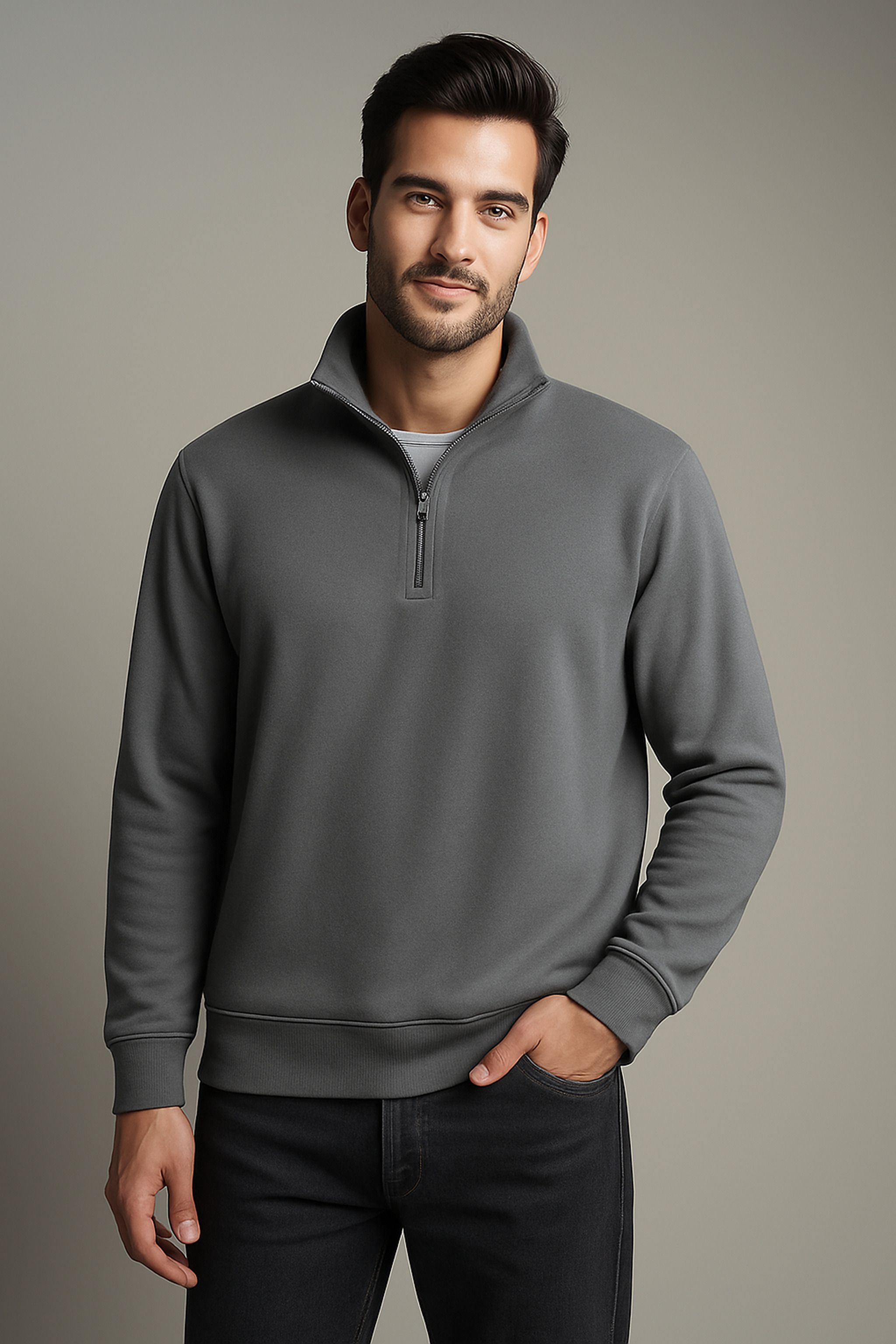 qutun Men Full Sleeve Solid Sweatshirt-picture-10
