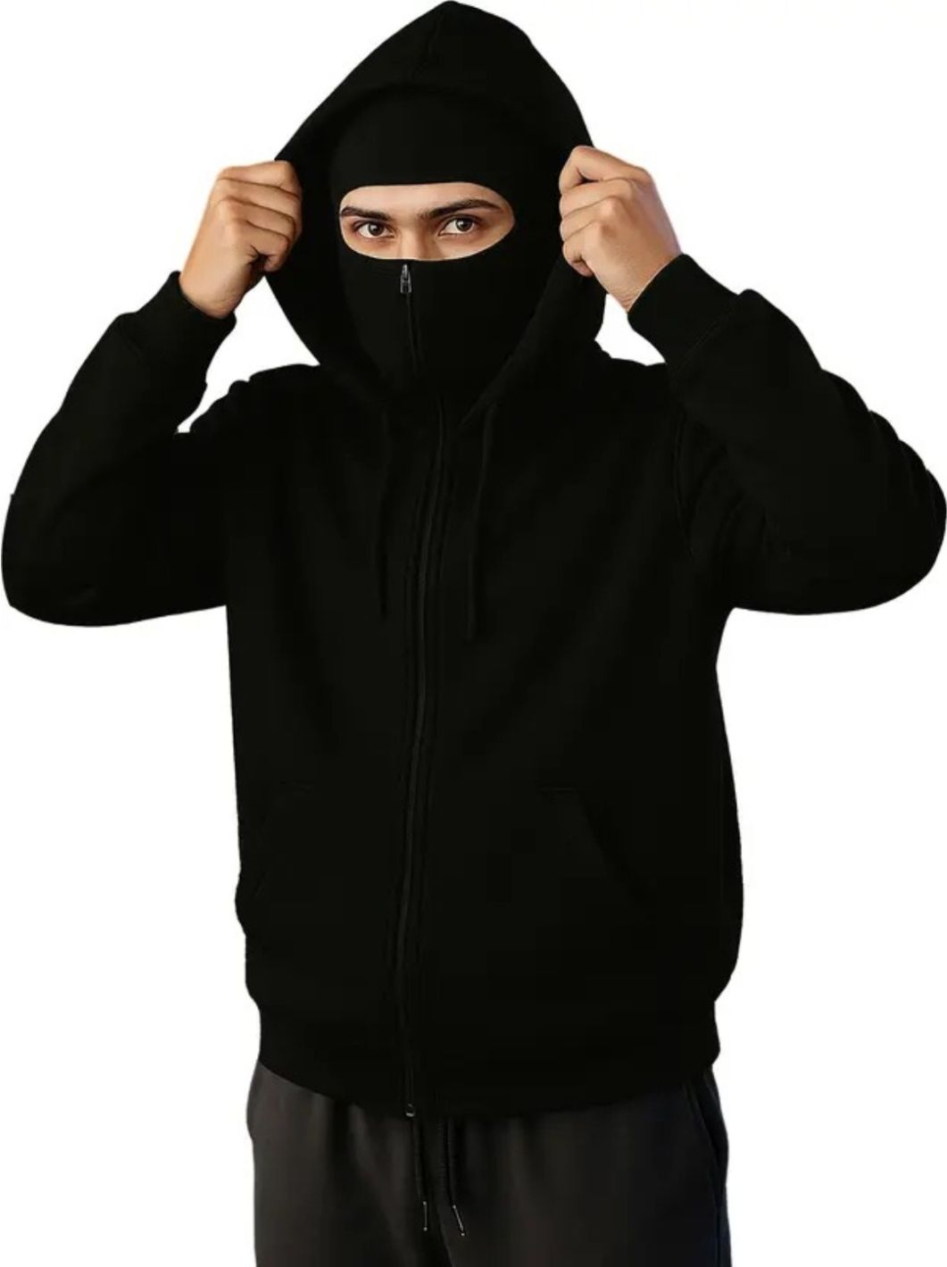 povaxpo Men Full Sleeve Solid Hooded Sweatshirt-picture-12