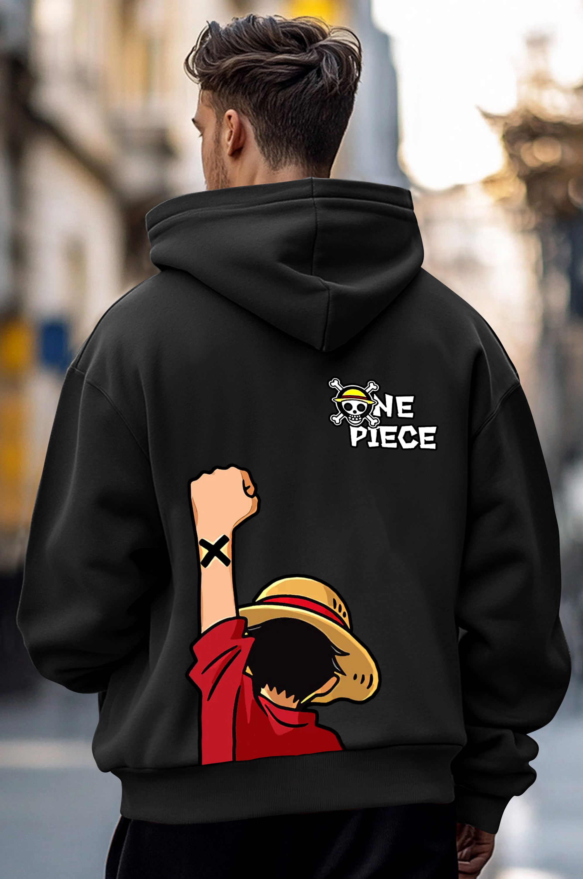 Men Full Sleeve Printed Hooded Sweatshirt