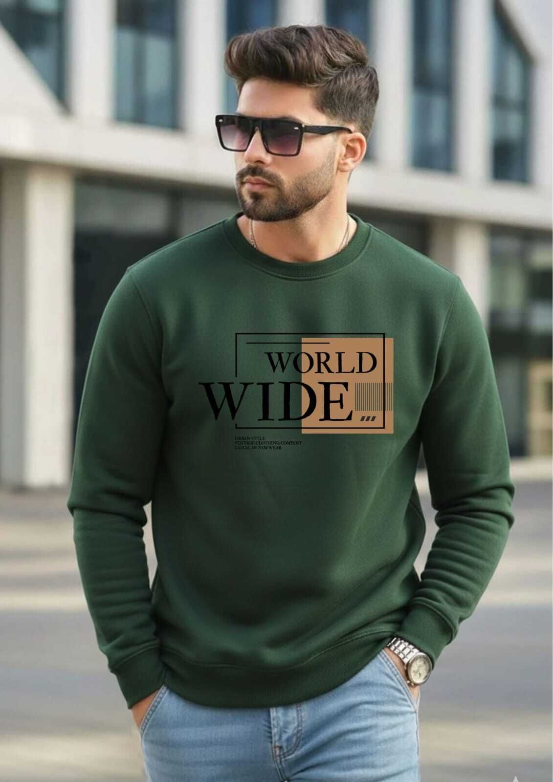 Men Full Sleeve Printed Sweatshirt