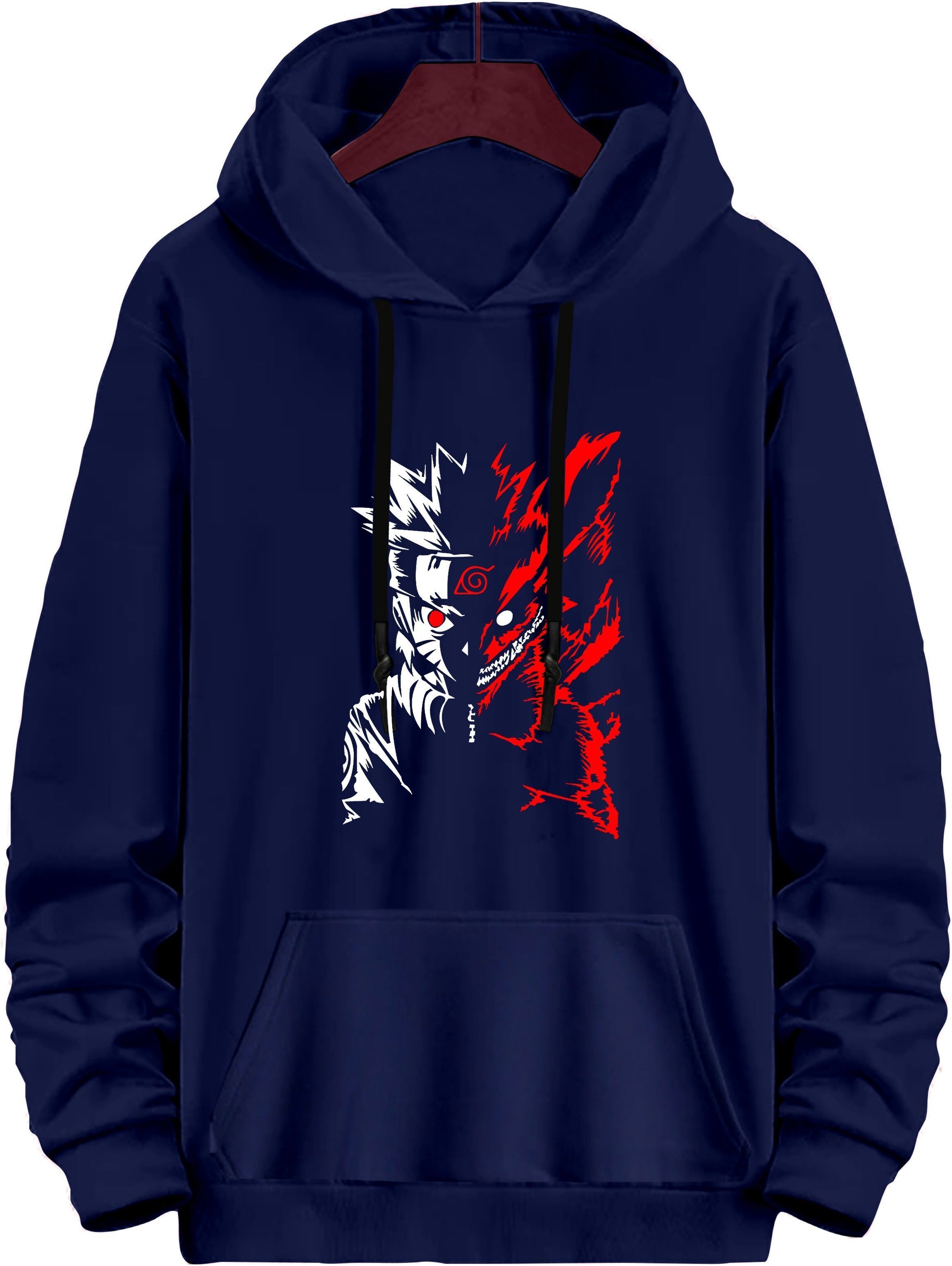 ramzox Men Full Sleeve Printed Hooded Sweatshirt-picture-8