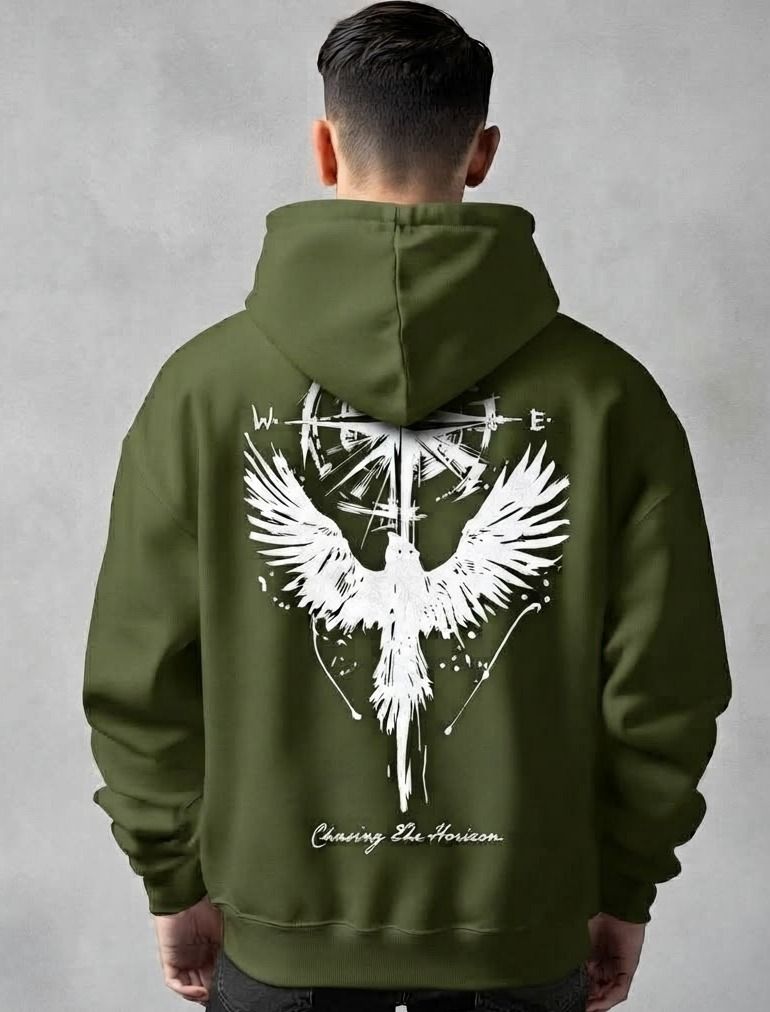 urvcreation Men Full Sleeve Graphic Print Reversible Hooded Sweatshirt-picture-42