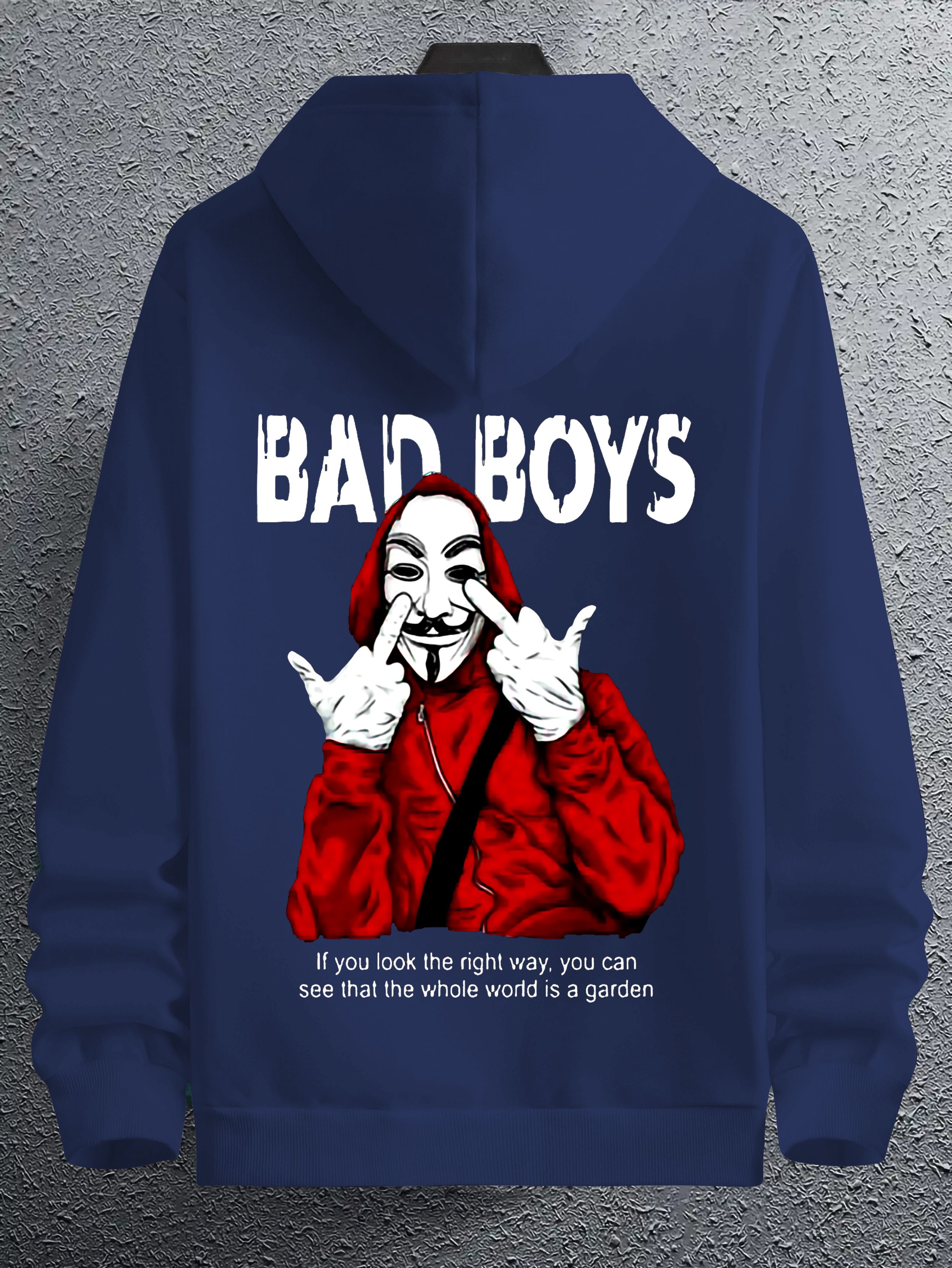 hip hop fashion Men Full Sleeve Printed Hooded Sweatshirt-picture-22