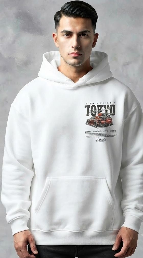 urvcreation Men Full Sleeve Graphic Print Reversible Hooded Sweatshirt-picture-45