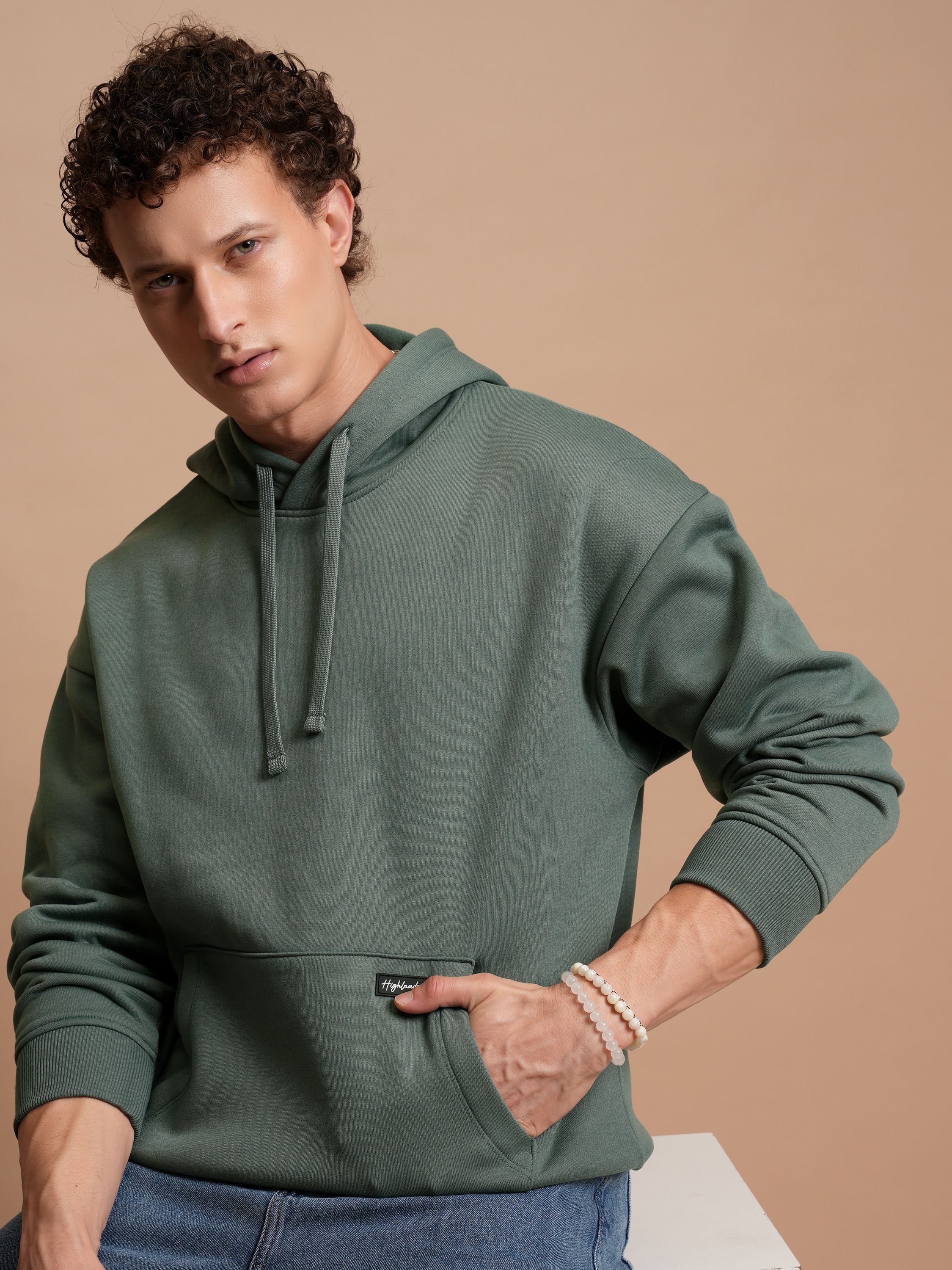 highlander Men Full Sleeve Solid Hooded Sweatshirt-picture-28