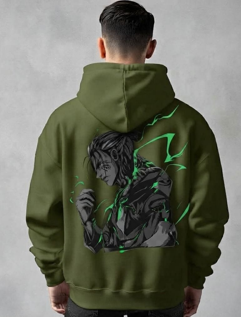 urvcreation Men Full Sleeve Graphic Print Reversible Hooded Sweatshirt-picture-38